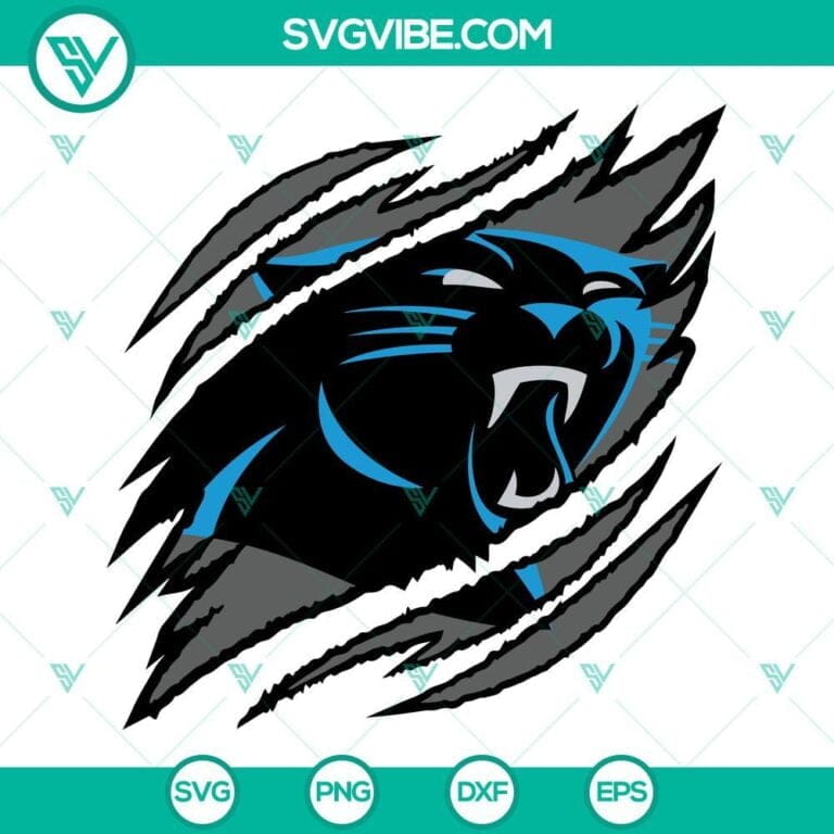 Carolina Panthers Ripped Claw Svg Images Carolina Panthers Svg