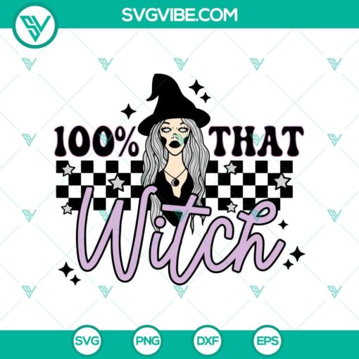 100 that witch svg witch race svg halloween svg