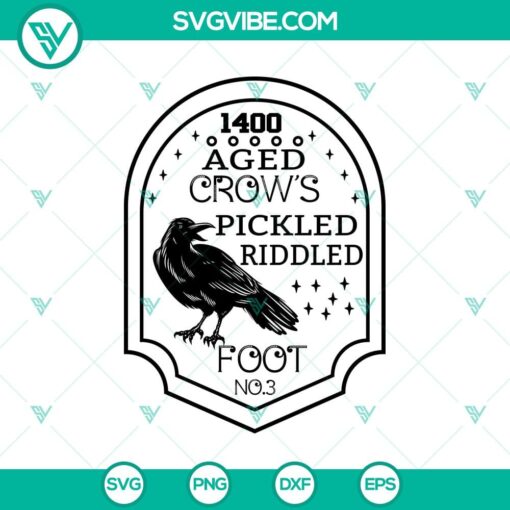 1400 aged crows pickled riddled foot svg halloween scary svg halloween svg