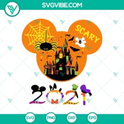 Halloween, Mickey SVG, SVG Files, 2021 Disney Not So Scary Halloween SVG, 9