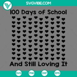 School, SVG Files, 100 Days Of School Smiley Face SVG Image, Smiley Face With 4