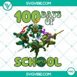 School, PNG Files, 100 Days Of School Ninja Turtles Png, 100th Day of School 14