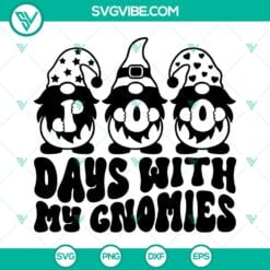 School, SVG Files, 100 Days With My Gnomies SVG Files, Gnome SVG File, 100 Days 13