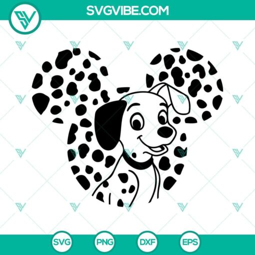 101 dalmatians svg disney mouse ears dalmatian svg png dxf eps cut files for cricut silhouette 10 mockup