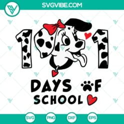 School, SVG Files, 101 Days Of School SVG Download, Dalmatian SVG Image, 2