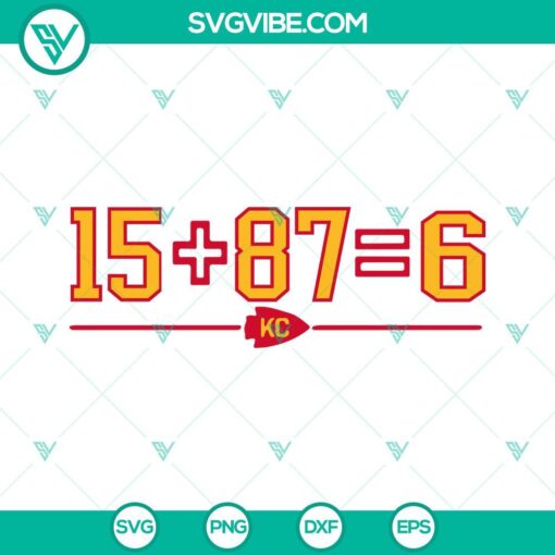 15 87 6 kansas city chiefs svg chiefs super bowl svg kc equation svg mahomes kelce svg 7 mockup