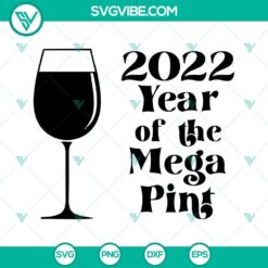 2022 Christmas Mega Pint SVG file with festive design for Year Of The Mega Pint celebration.