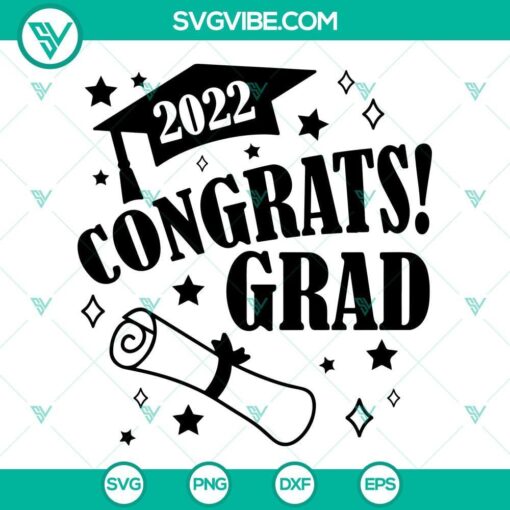 2022 congrats grad svg graduation 2022 svg senior 2022 svg class of 2022 svg file for cricut silhouette 4 mockup