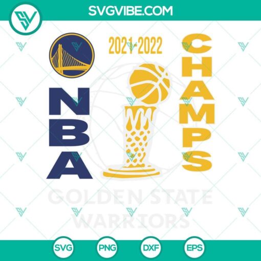 2022 nba champions golden state warriors svg png dxf eps cut files for cricut silhouette 2 mockup