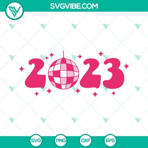 2023 new year disco ball svg happy new year 2023 svg new year 2023 svg retro new year svg disco ball svg 7 mockup