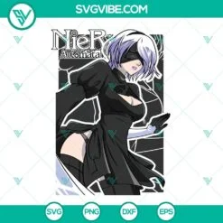 Anime, SVG Files, 2B SVG Files, NieR Automata SVG Image PNG DXF EPS NieR 2