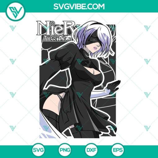 2b svg nier automata svg png dxf eps 5 mockup