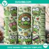 3D Keroppi Starbucks Coffee 20oz Tumbler Wrap design PNG file, featuring cute Keroppi mascot on a Starbucks-inspired tumbler.