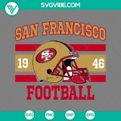 Football, Sports, SVG Files, 49ers SVG Files, San Francisco 1946 Football SVG 23