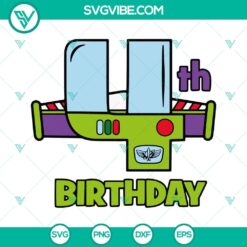 Birthday, Disney, SVG Files, 4th Birthday Buzz Lightyear SVG Files, Four 2