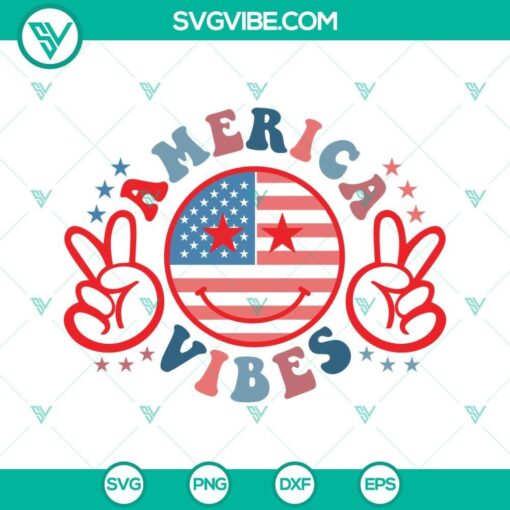 4th of july america vibes smiley face svg american smiley face svg 4th of july svg fourth of july svg 3 mockup