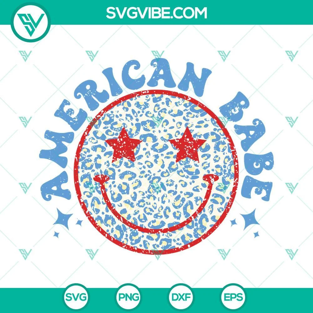 4th Of July, SVG Files, 4th Of July American Babe SVG Download, 4th Of July SVG 1