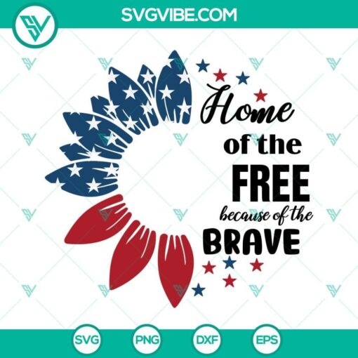 4th of july cold cup starbucks svg usa flag sunflower home of the free because of the brave starbucks full wrap svg 8 mockup