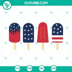 4th Of July, SVG Files, 4th Of July Popsicle SVG Image, Patriotic SVG Files, 14