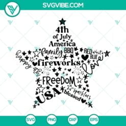 4th Of July, SVG Files, 4th Of July Star SVG Image, Independence Day SVG 2