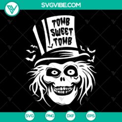 Halloween, SVG Files, Tomb Sweet Tomb SVG Image, Hatbox Ghost SVG Download, 2