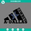Dallas Cowboys SVG design by Adidas featuring cut files for crafting, football, DIY projects. Great for Cowboys fans.