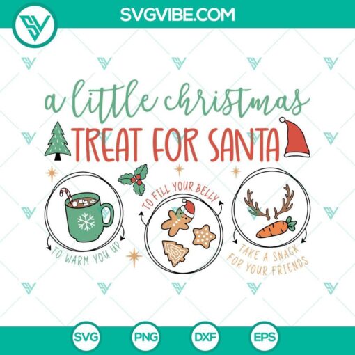 a little christmas treat for santa svg cookies for santa tray svg treats for santa plate svg files for cricut 8 mockup