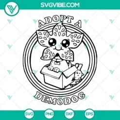 Movies, SVG Files, Adopt A Demodog SVG Image, Demogorgon Stranger Things SVG 2