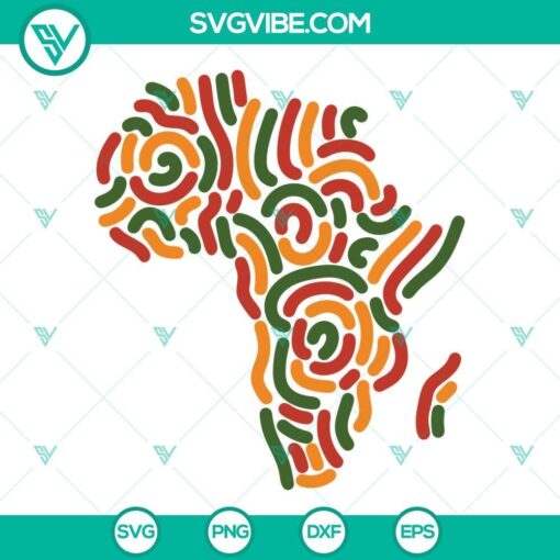 africa map decorative svg black history svg black power svg juneteenth day svg png dxf eps 1 mockup