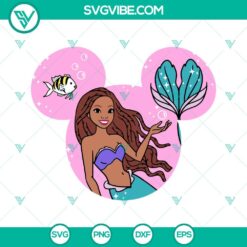 African American, Disney, Movies, SVG Files, The Little Mermaid 2023 Mickey 4