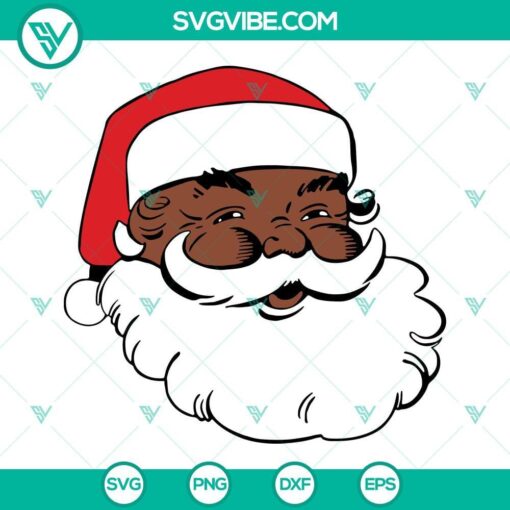 african american santa claus svg png dxf eps cricut silhouette vector clipart 2 mockup