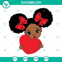 SVG Files, Valentine's Day, Afro Baby Valentine Heart SVG Download, African 22