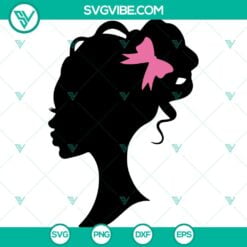 African American, SVG Files, Afro Barbie Silhouette Cricut SVG PNG DXF EPS 2