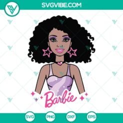 SVG Files, Trending, Afro Barbie SVG Images, Barbie Afro SVG Files Silhouette, 1