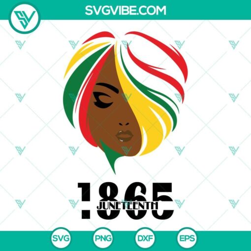 afro girl juneteenth 1865 svg juneteenth svg juneteenth celebrate african american svg 4 mockup