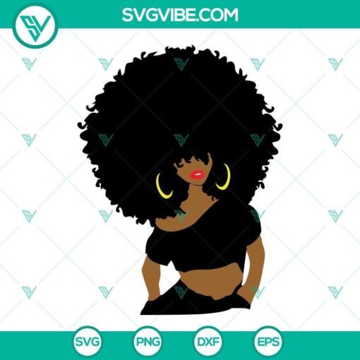 afro girl svg afro woman svg afro lady svg black woman svg black girl svg 4 mockup