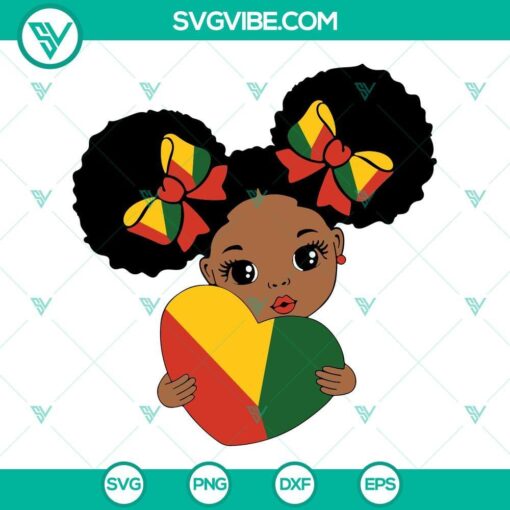 afro girl with heart svg black girl svg african american svg juneteenth girl svg png dxf eps cut files 1 mockup