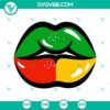 Afro lips SVG files featuring Black History and Black Lives Matter designs for download.