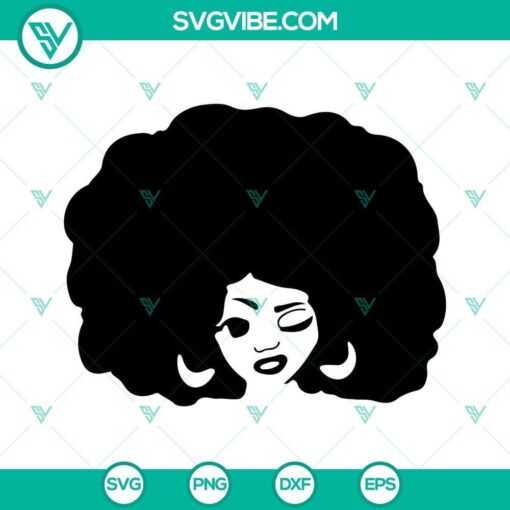 afro woman svg bundle curly hair svg black queen svg african american woman svg png dxf eps cut files 1 mockup 1