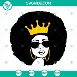 Afro Woman SVG Files Bundle, Curly Hair SVG Images, Black Queen SVG File, African 9