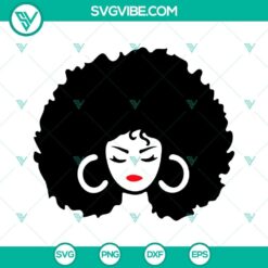 afro woman svg bundle curly hair svg black queen svg african american woman svg png dxf eps cut files 4 mockup