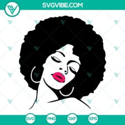 Afro Woman SVG Files Bundle, Curly Hair SVG Images, Black Queen SVG File, African 12