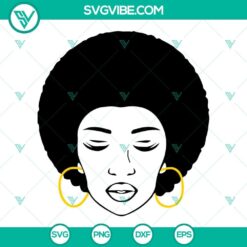 Afro Woman SVG Files Bundle, Curly Hair SVG Images, Black Queen SVG File, African 15