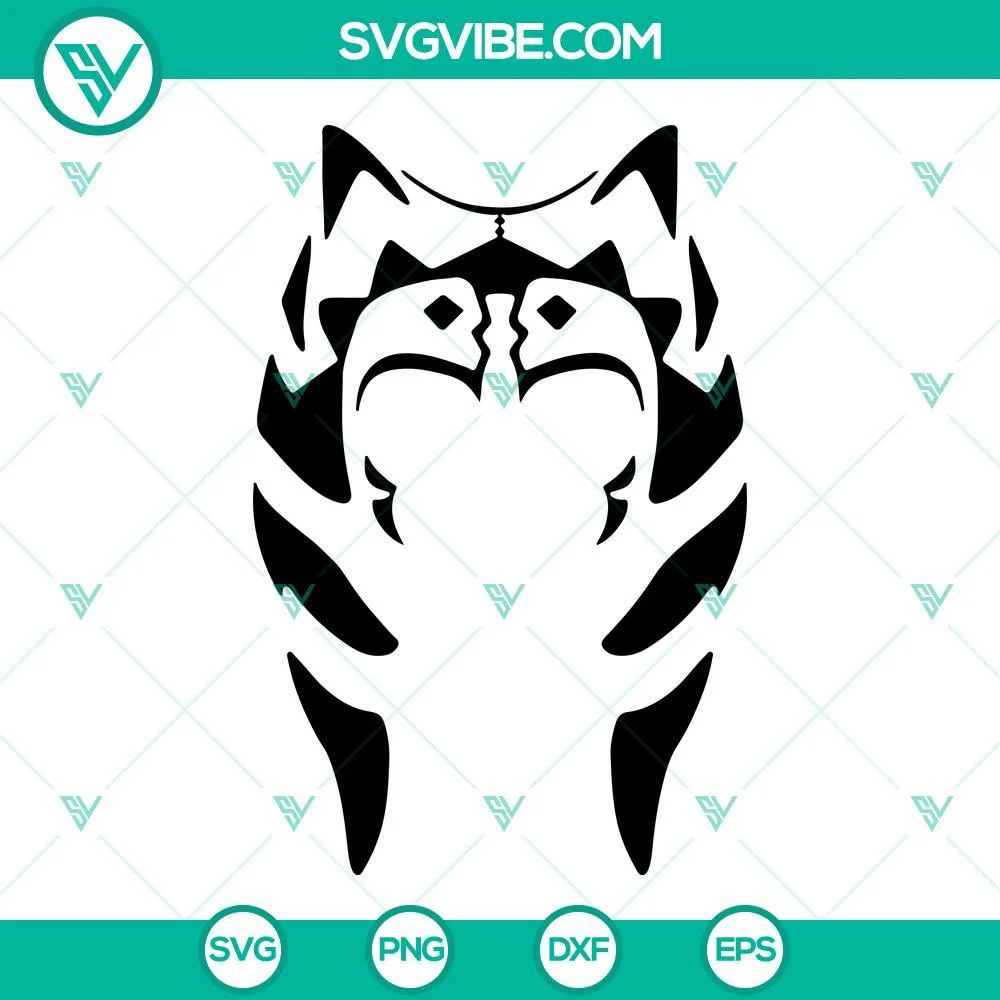 Movies, SVG Files, Ahsoka Tano Vector SVG Files PNG DXF EPS Cricut   1