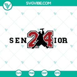 air senior 2024 svg bundle senior 24 svg class of 2024 svg graduation 2024 svg png dxf eps files 2 mockup