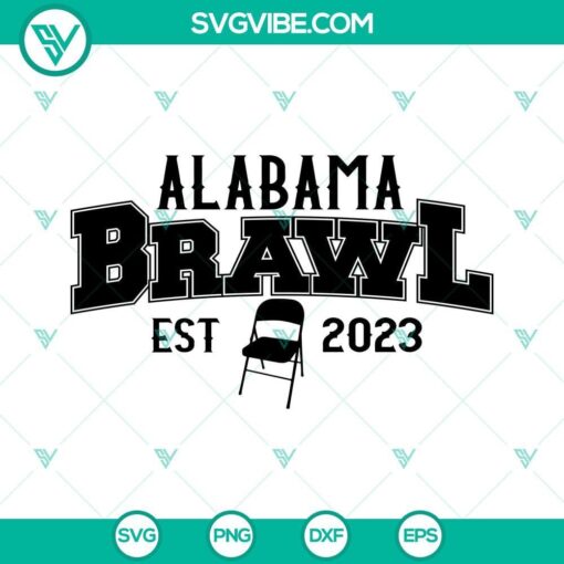 alabama brawl est 2023 svg alabama slugger svg folding chair svg montgomery alabama fight svg 4 mockup