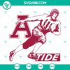 Alabama Crimson Tide football player SVG files, NCAA football team design. Ideal for digital crafting projects.