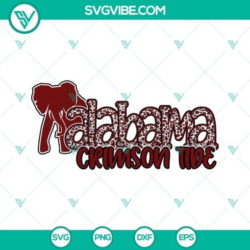 alabama crimson tide svg leopard alabama svg alabama football svg png dxf eps cricut 7 mockup