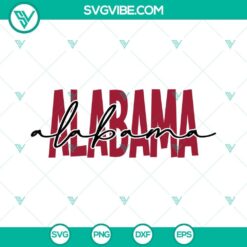 Alabama football themed SVG file with digital designs in PNG, DXF, and EPS formats for crafting and projects.
