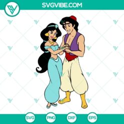 Disney, SVG Files, Aladdin And Jasmine SVG Images, Aladdin SVG Images, Princess 1